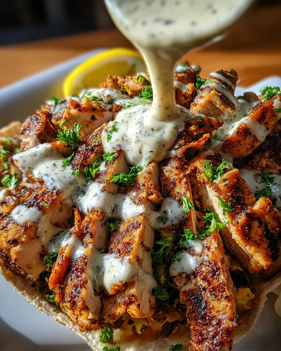 Chicken Shawarma with Garlic Sauce 25 Chicken Shawarma with Garlic Sauce