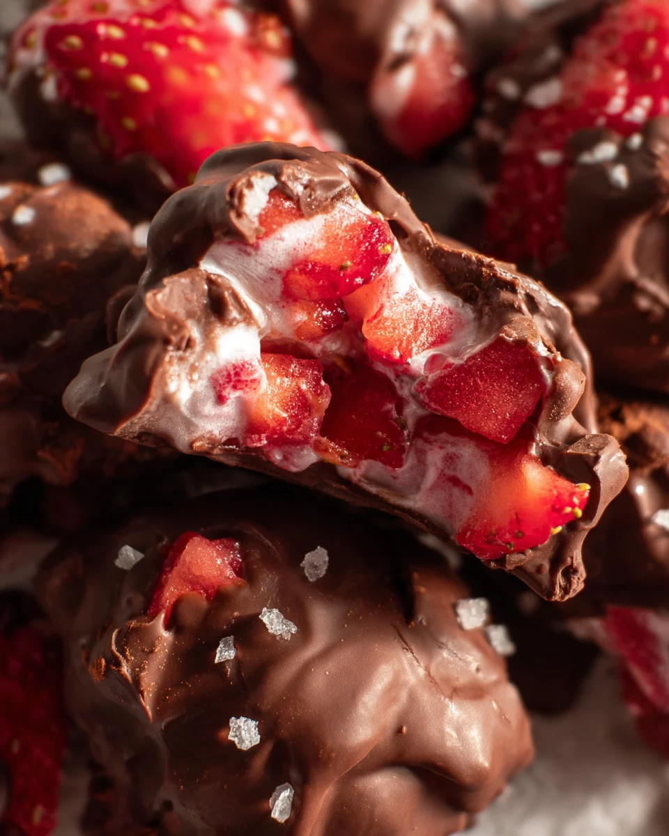 Chocolate Strawberry Yogurt Clusters (Viral Recipe!)