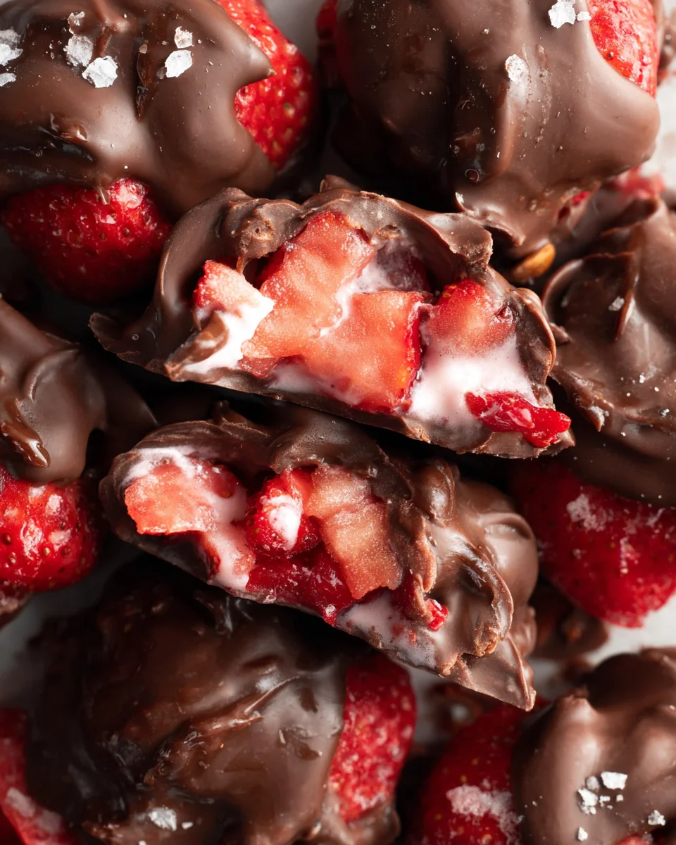 Chocolate Strawberry Yogurt Clusters (Viral Recipe!) 18 Chocolate