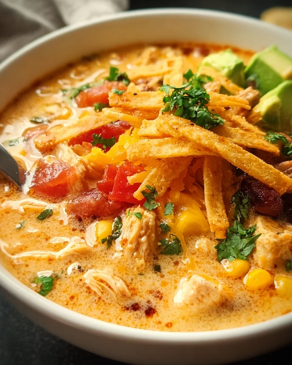 Creamy Chicken Tortilla Soup