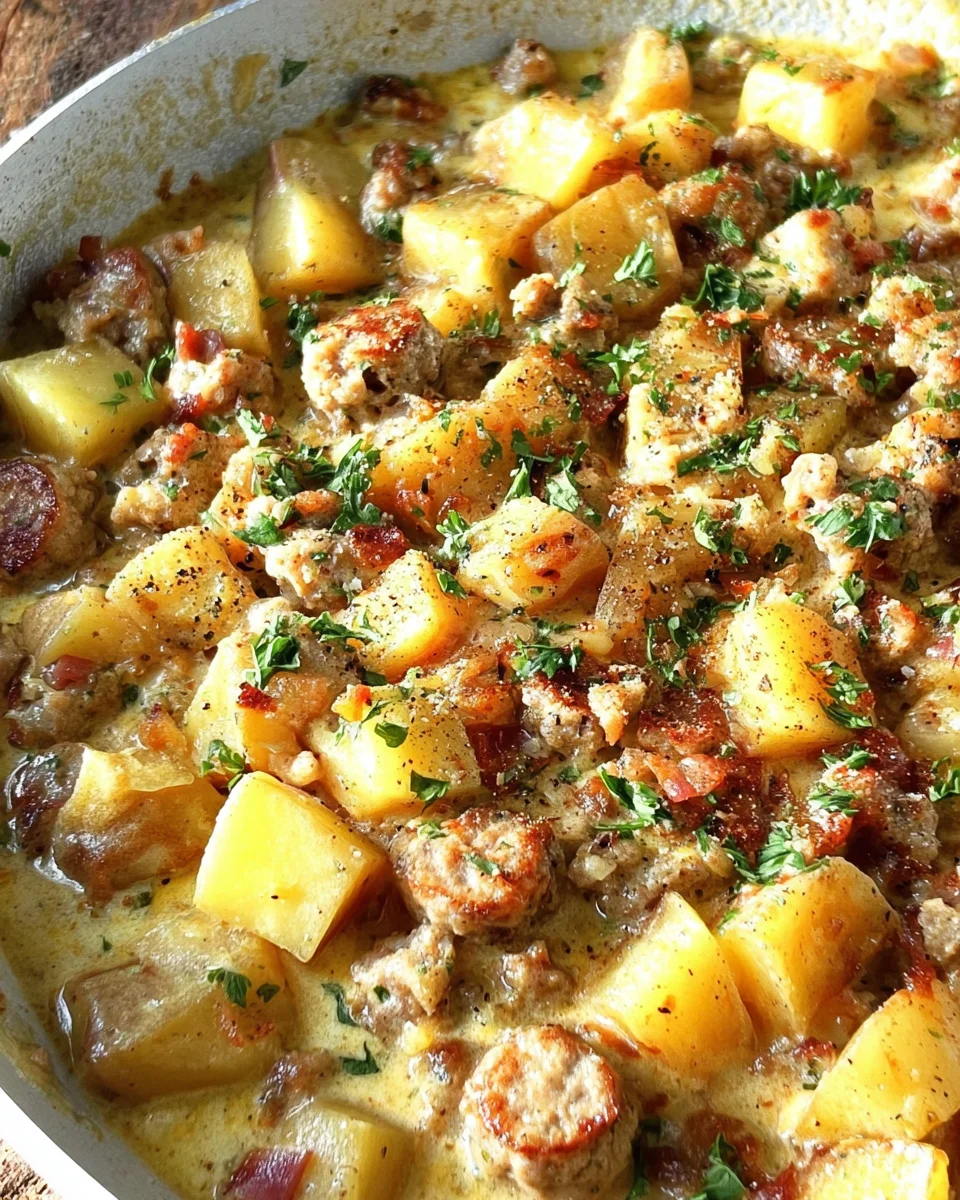 Creamy Sausage and Potatoes 25 Creamy Sausage and Potatoes