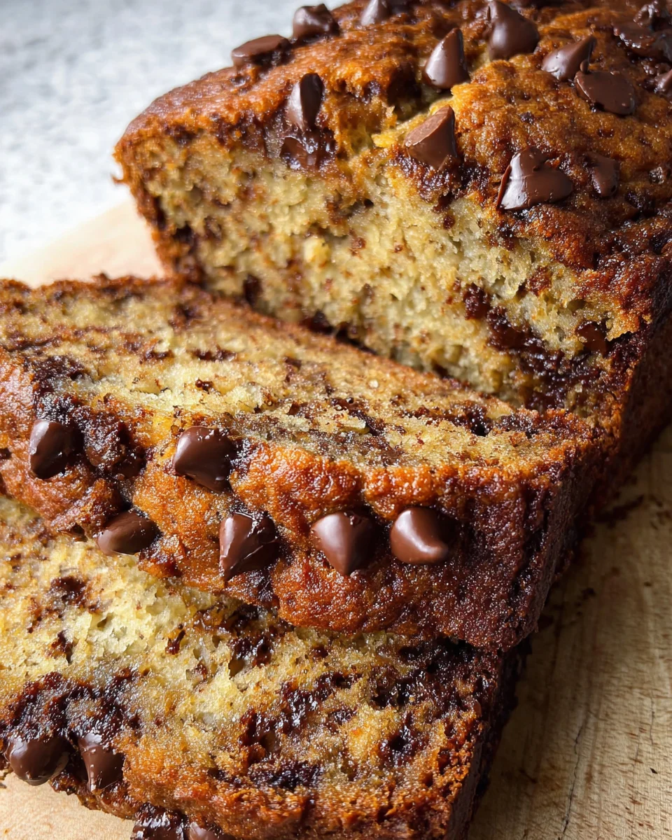 Easy Chocolate Chip Banana Bread