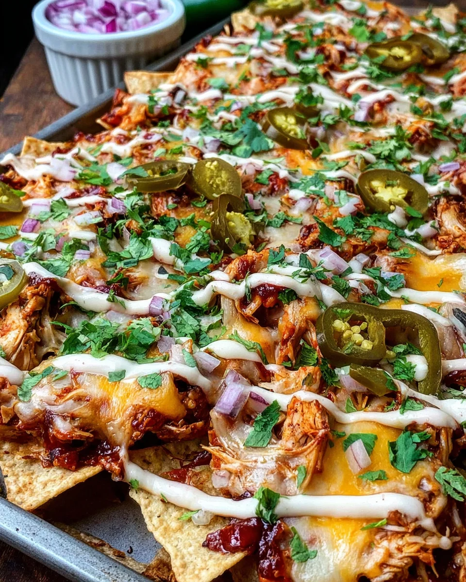 Easy Sheet Pan BBQ Chicken Nachos 20 Easy