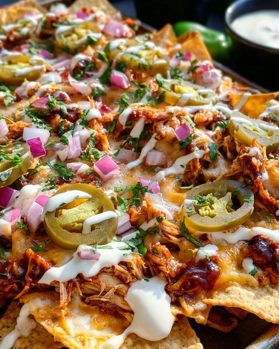 Easy Sheet Pan BBQ Chicken Nachos 21 Easy