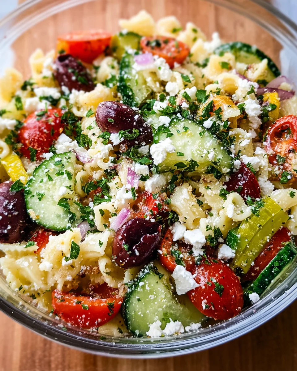 Greek Pasta Salad Recipe