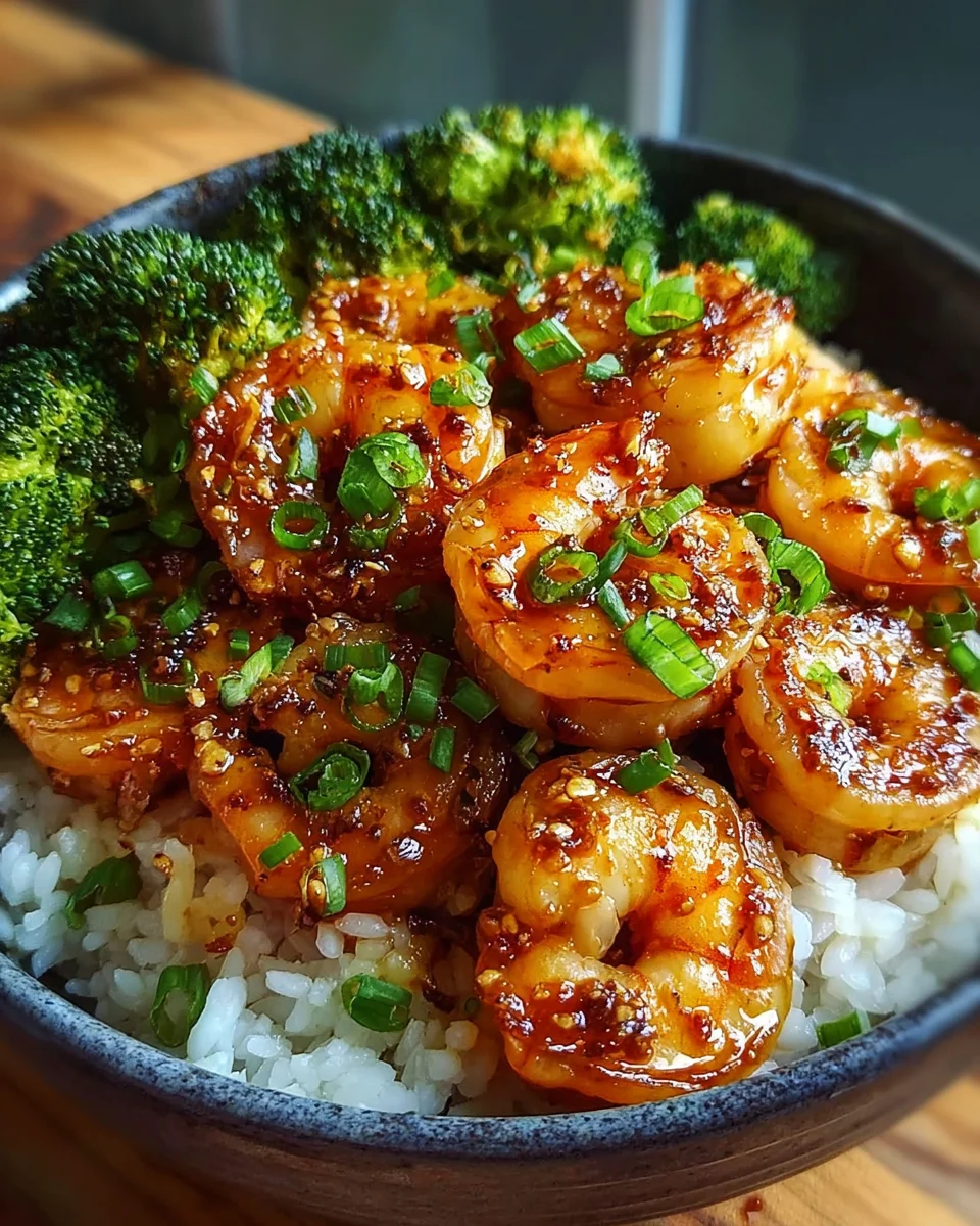 Honey Garlic Shrimp Bowls 18 Honey