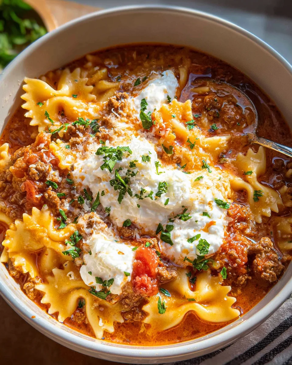 Lasagna Soup