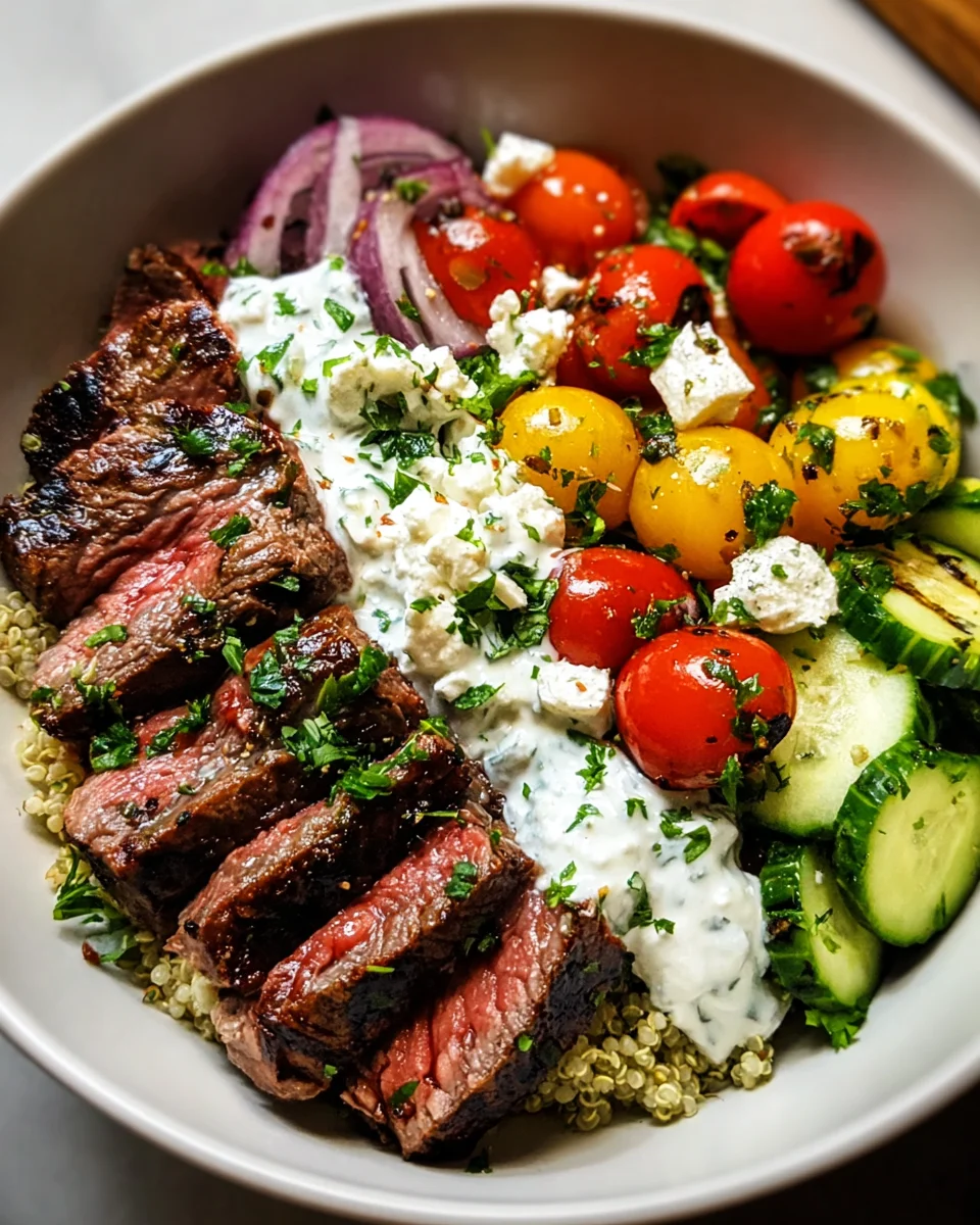 Mediterranean Steak Bowl Recipe 18 Mediterranean