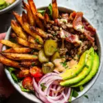 Paleo Burger Bowls with Fries {Whole30}