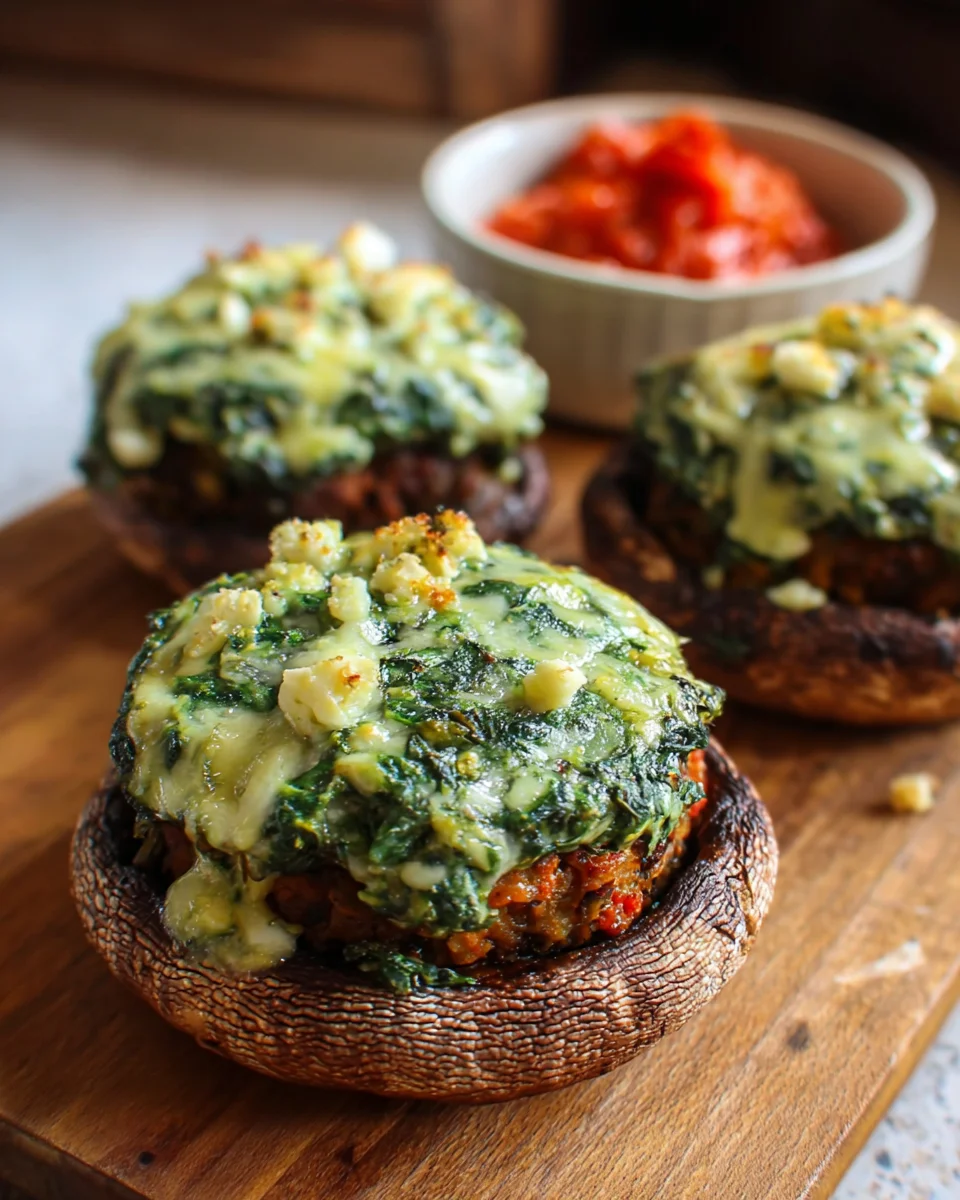 Portabella Veggie Burger Mushroom Melts