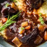 Red Wine Braised Short Ribs in Dutch Oven