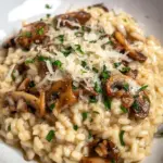 Risotto Mushrooms Italian Dish