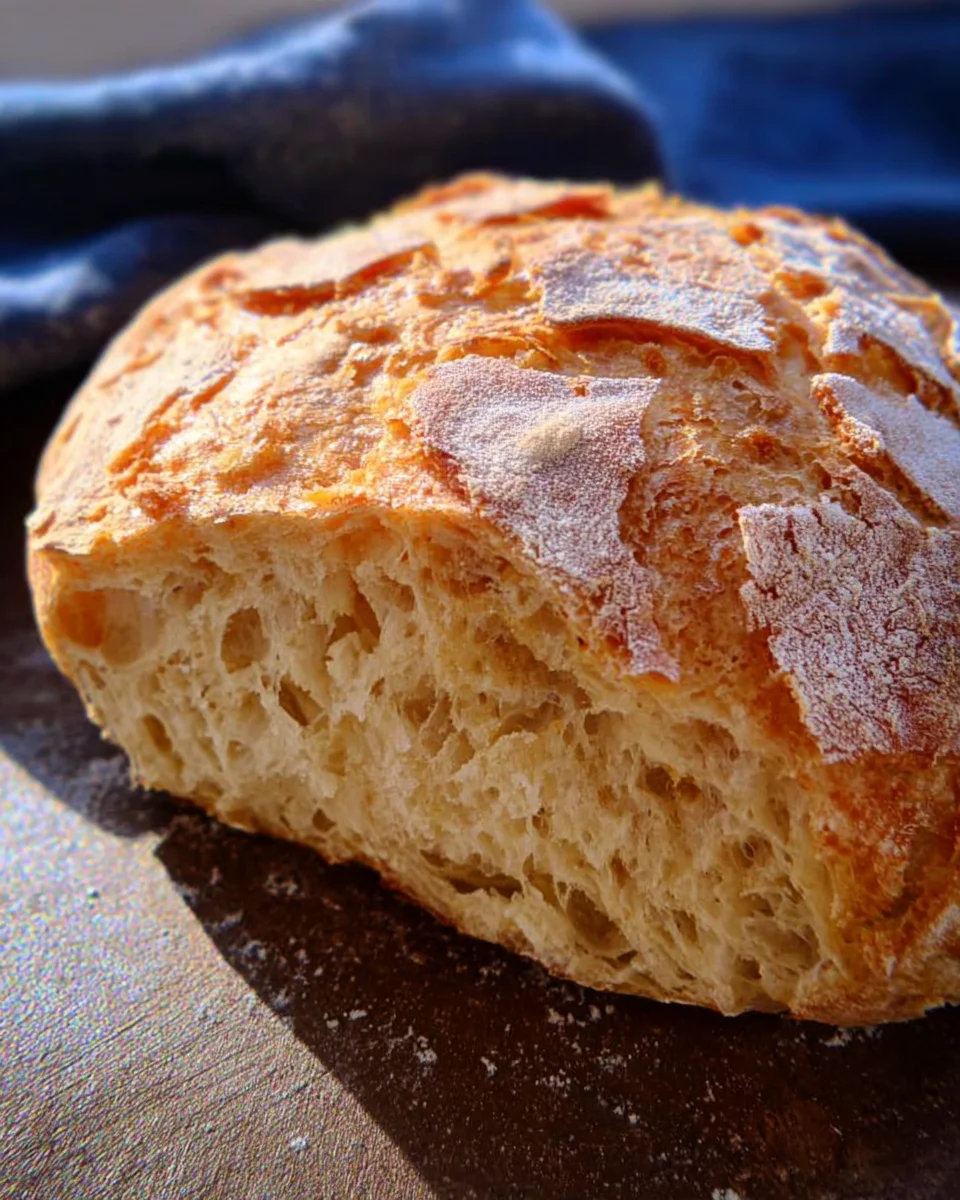 Rustic Italian Crusty Bread Recipe