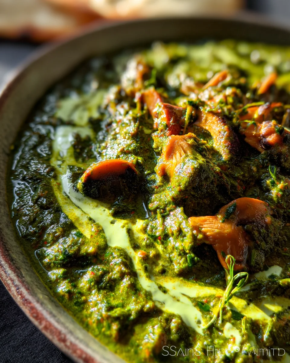 Spinach and Mushroom Curry