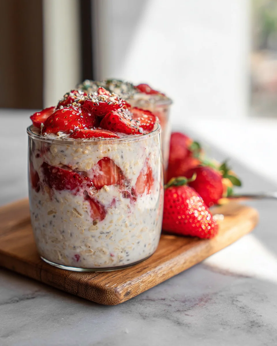 Strawberry Overnight Oats
