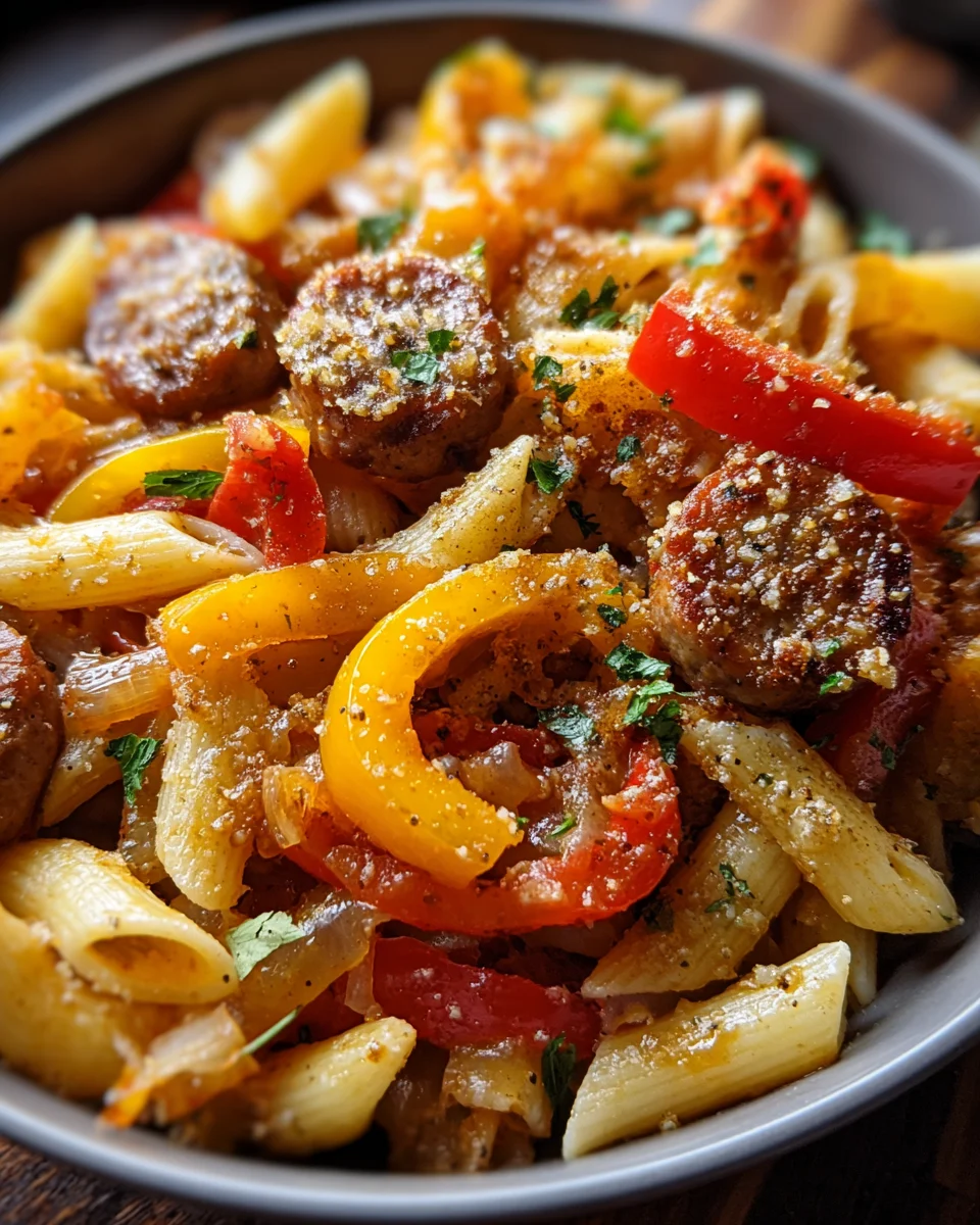 Sweet Pepper & Sausage Pasta