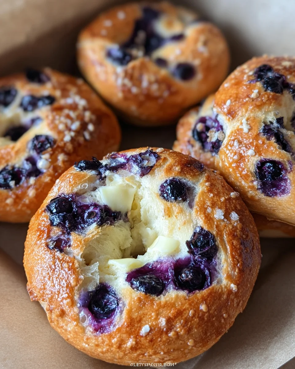 Three Ingredient Blueberry Bagels (High Protein, Low Carb)