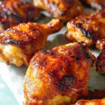 Two Ingredient Crispy Oven Baked BBQ Chicken