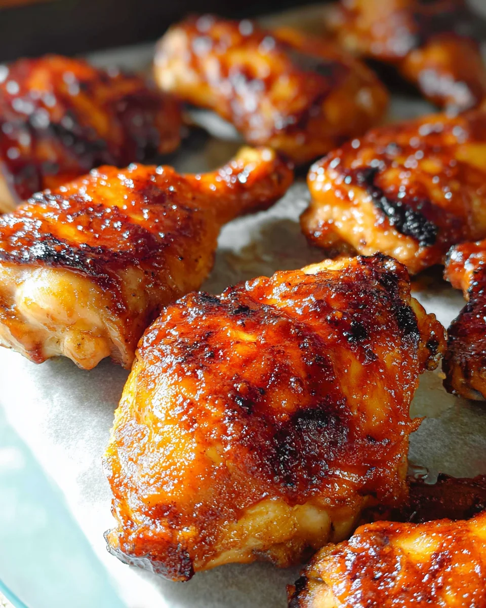 Two Ingredient Crispy Oven Baked BBQ Chicken