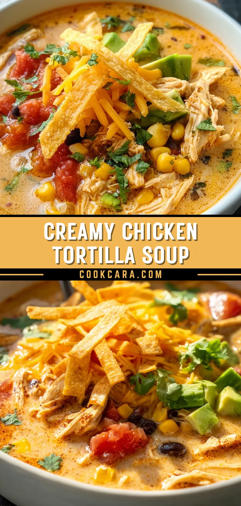 Creamy Chicken Tortilla Soup 20 Pinterest Hidden Image