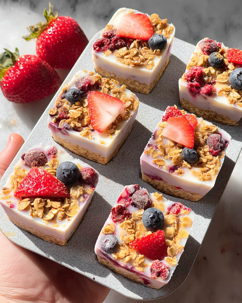 3 Ingredient Frozen Yogurt Bites