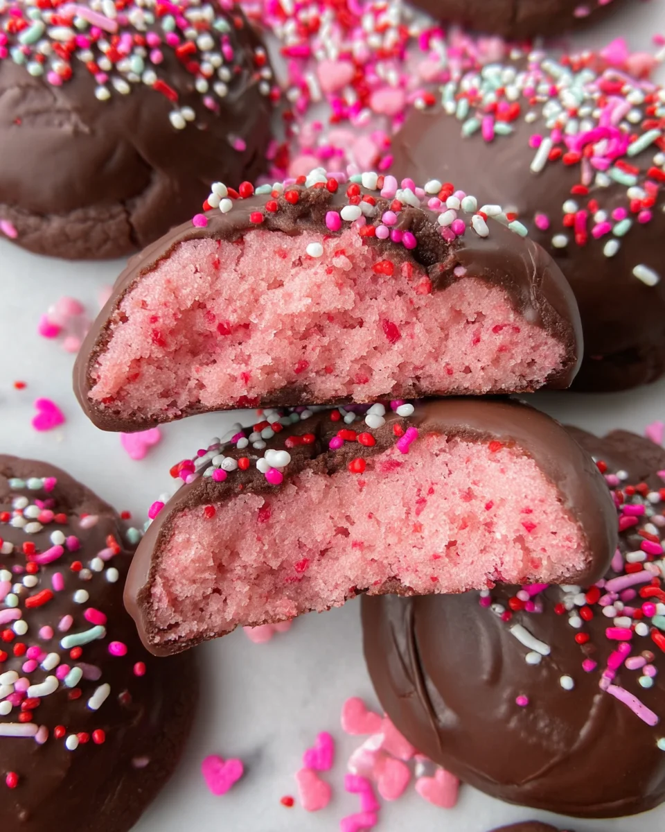 Chocolate Covered Strawberry Cookies