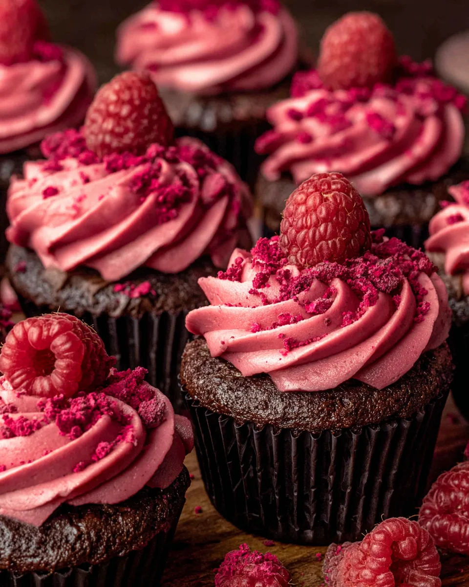 Chocolate Raspberry Cupcakes