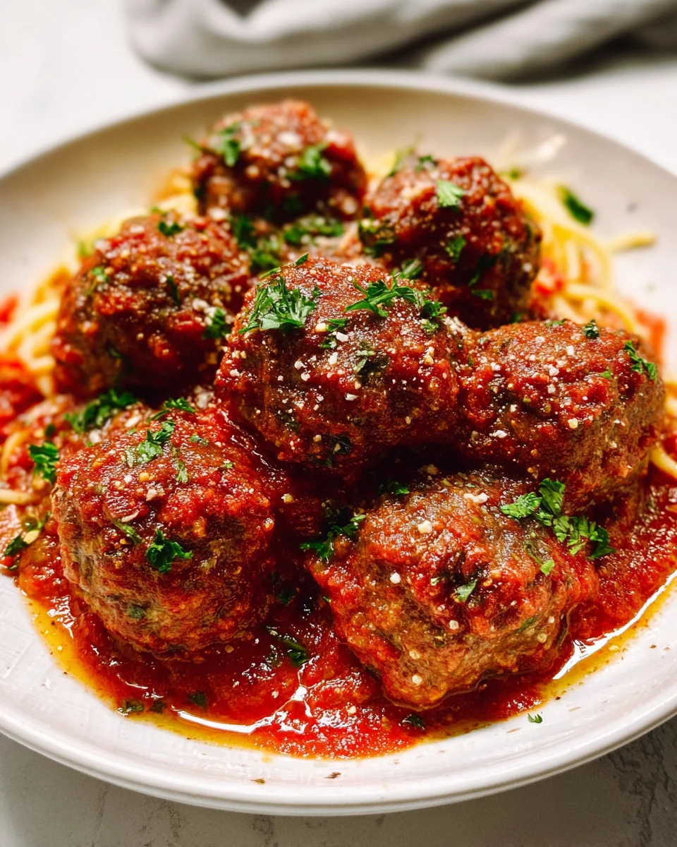 Classic Italian Meatballs (Tender and Juicy!)