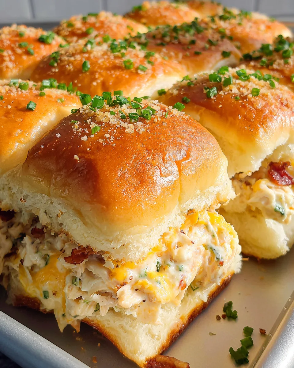 Crack Chicken Sliders on Hawaiian Rolls