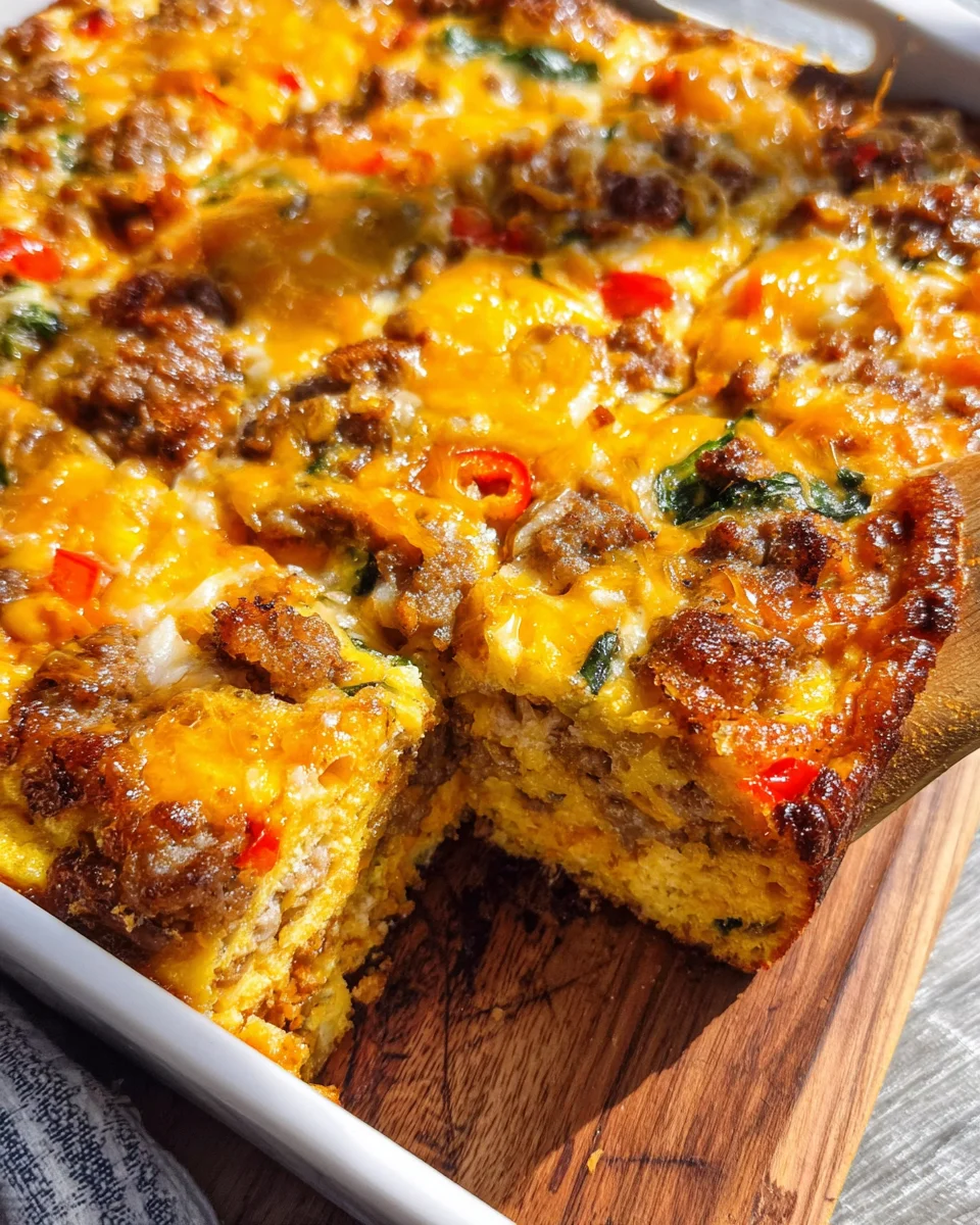 Easy Sausage and Egg Casserole 23 Easy