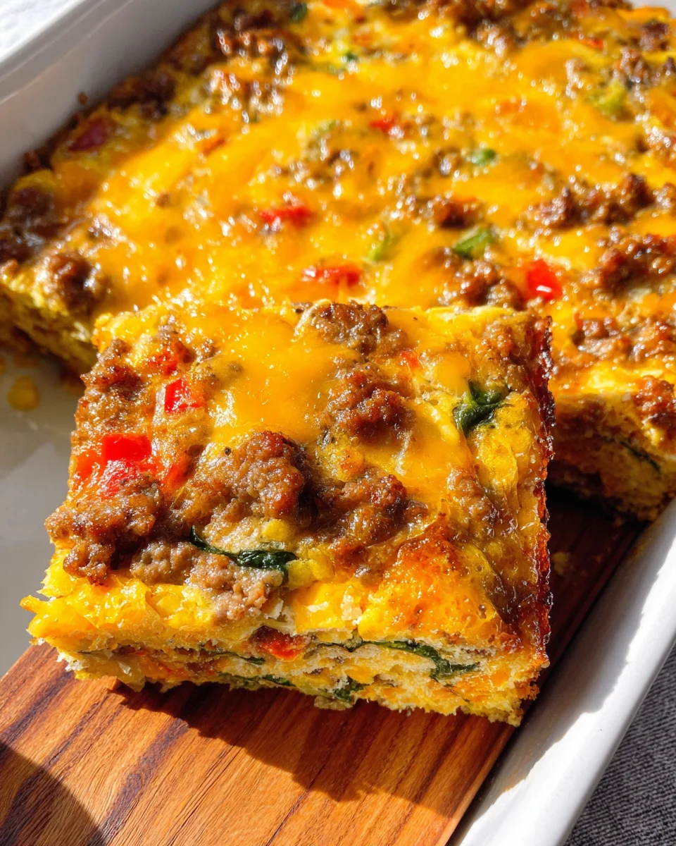 Easy Sausage and Egg Casserole 24 Easy