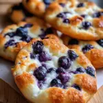 Fluffy Cottage Cheese Blueberry Cloud Bread
