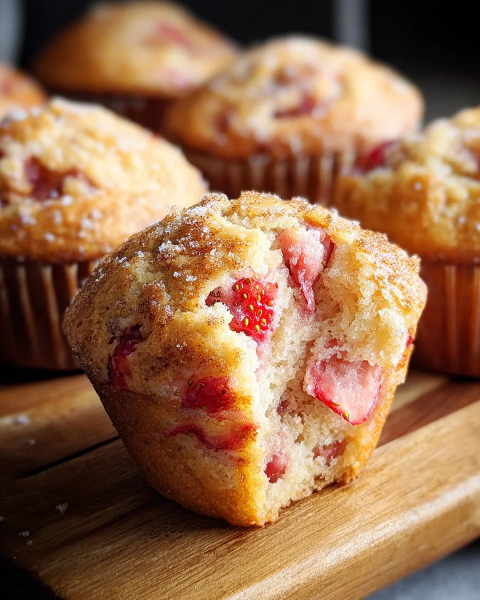 Fresh Strawberry Muffins