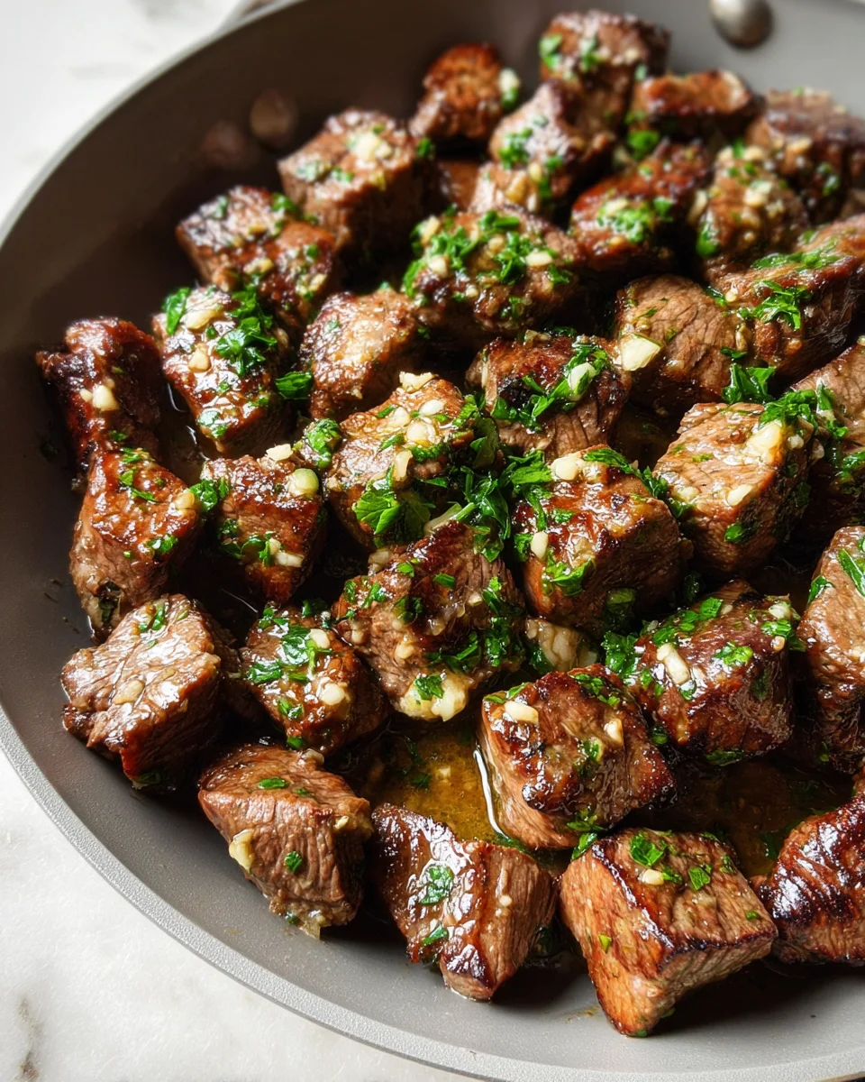 Garlic Butter Steak Bites 16 Garlic