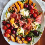 Grilled Nectarine Burrata Prosciutto Salad