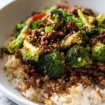 Ground Beef and Broccoli