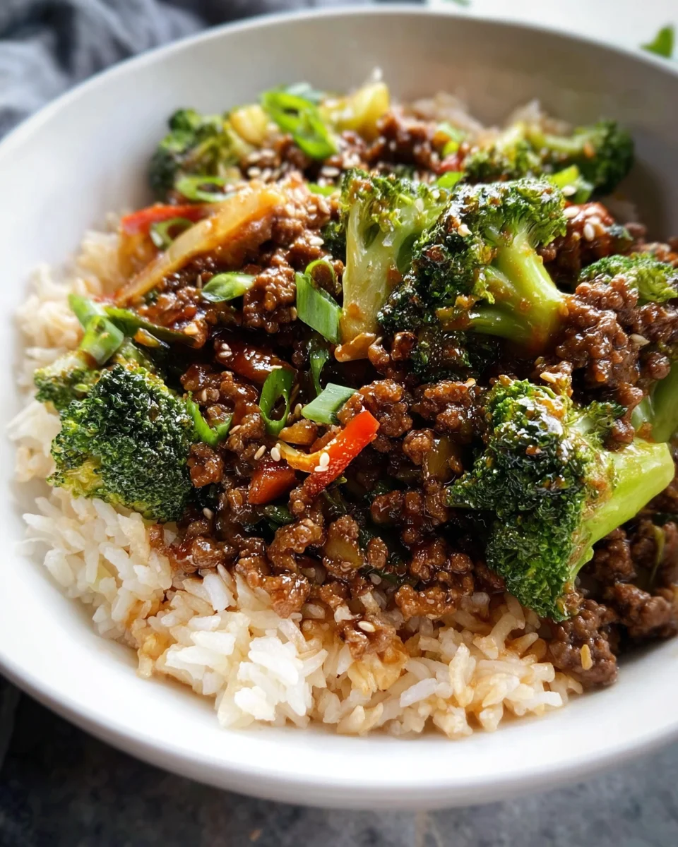 Ground Beef and Broccoli 29 Ground