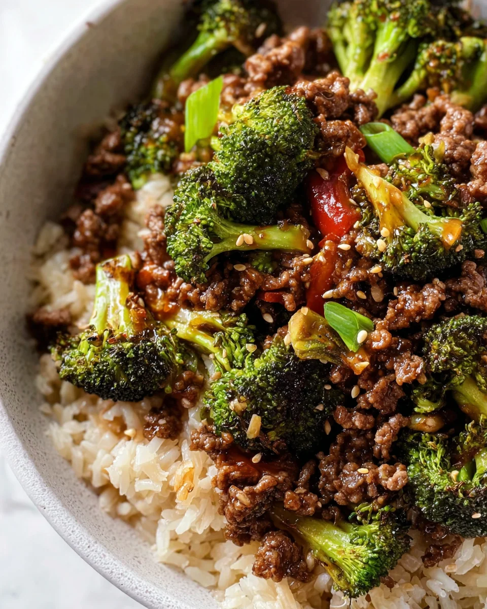 Ground Beef and Broccoli 30 Ground