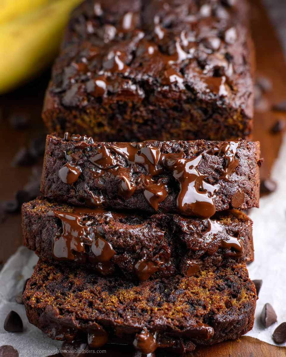 Healthy Chocolate Banana Bread