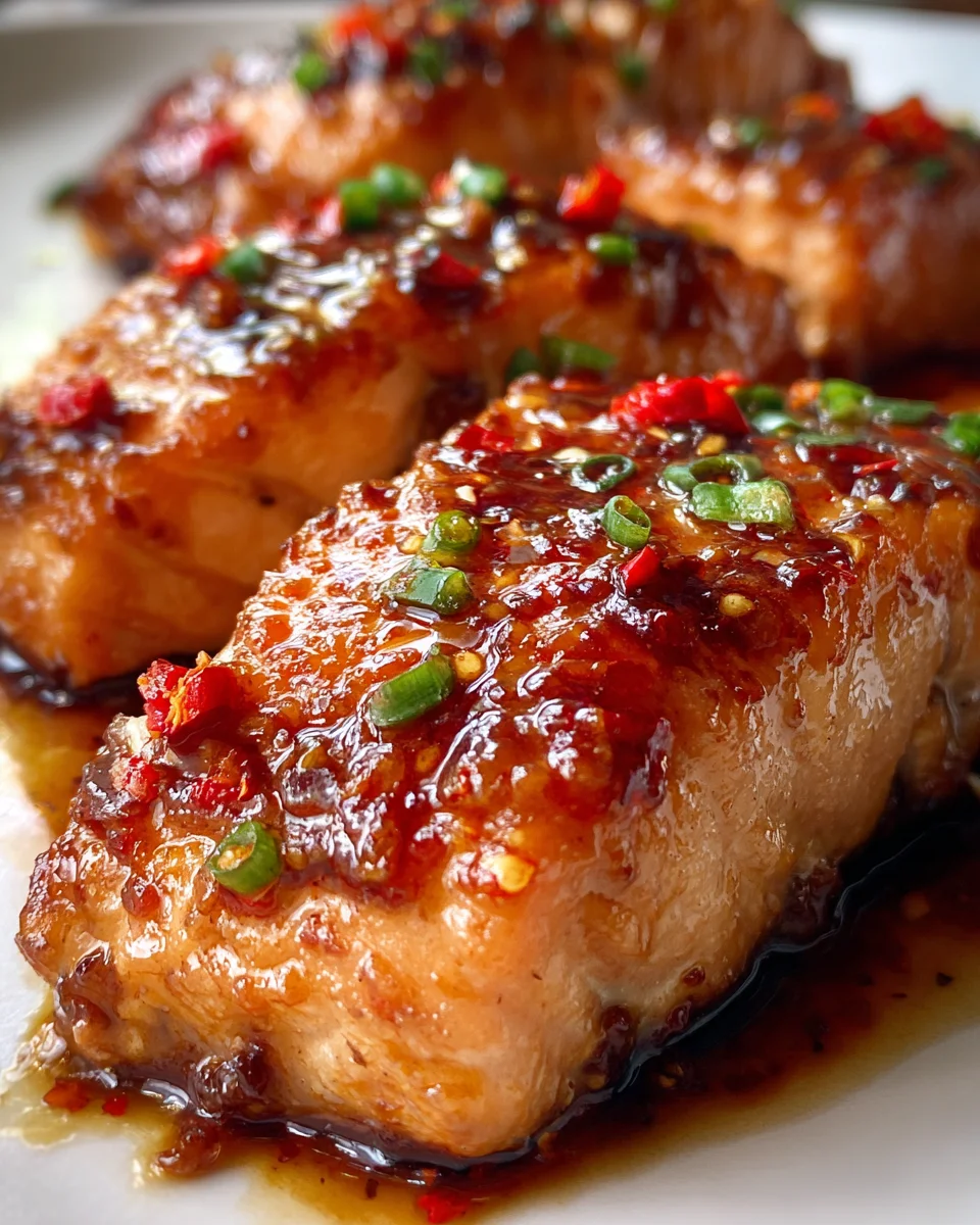 Honey Garlic Glazed Salmon