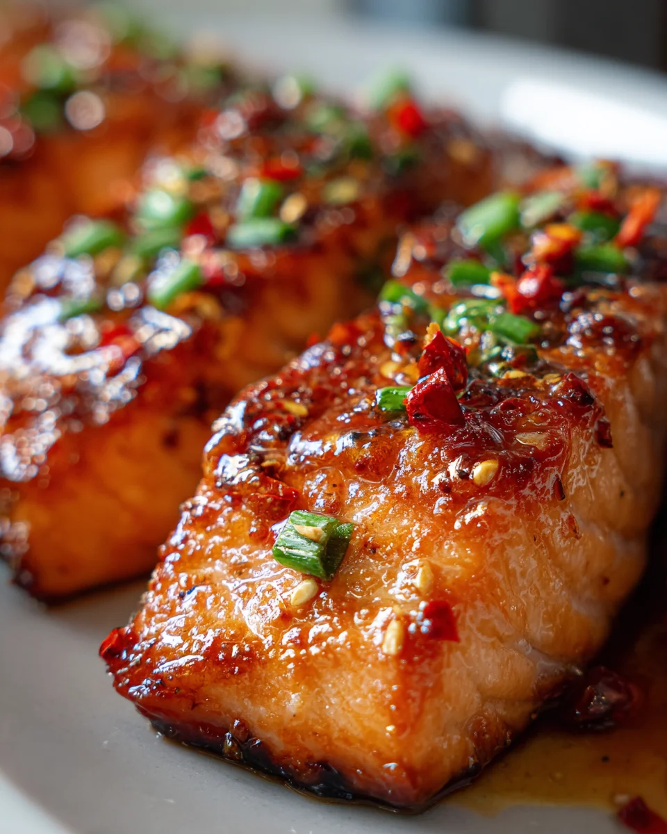 Honey Garlic Glazed Salmon 19 Honey