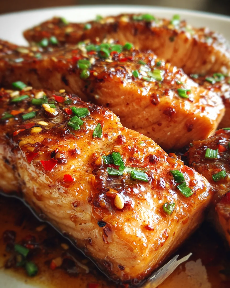 Honey Garlic Glazed Salmon 20 Honey