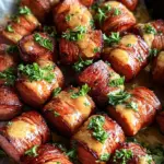 Mustard Hasselback Kielbasa Bites