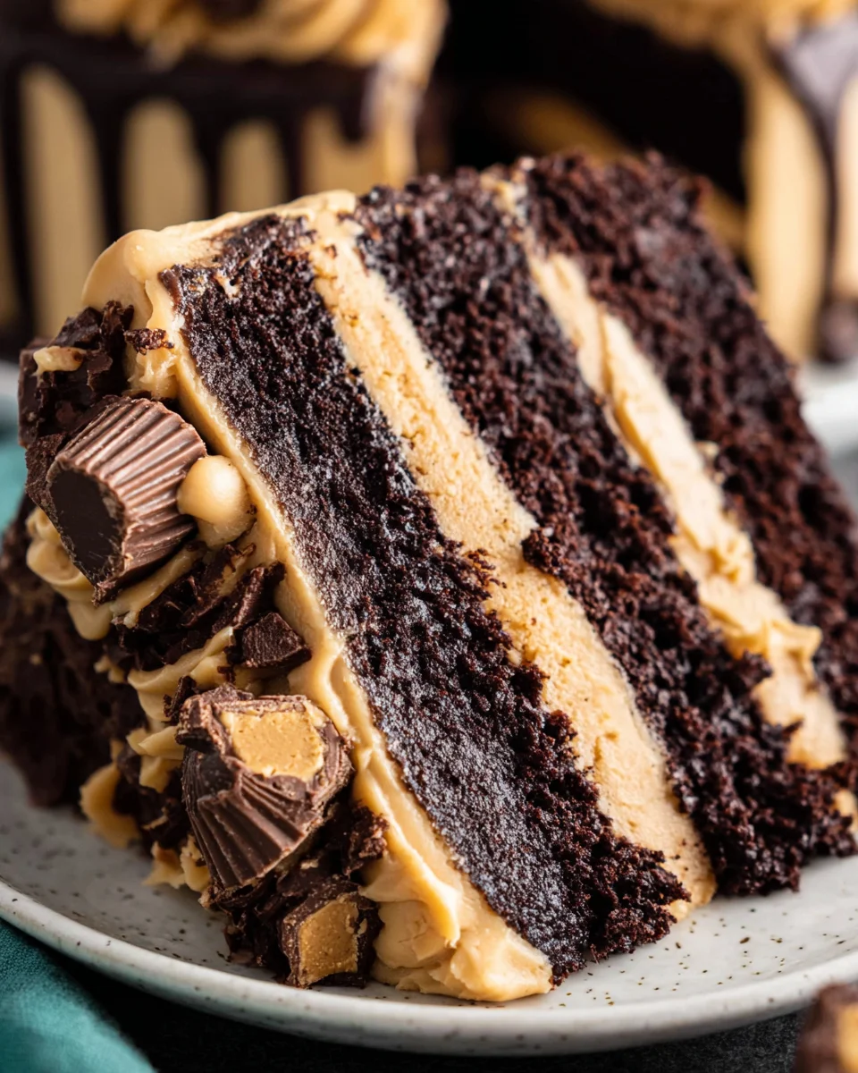 Peanut Butter Chocolate Layer Cake