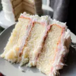 White Almond Cake with Whipped Buttercream Frosting