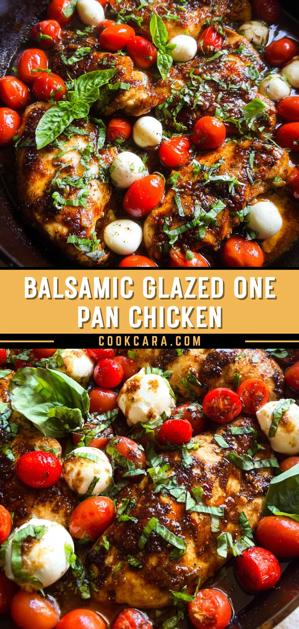 Balsamic Glazed One Pan Chicken 19 Pinterest Hidden Image