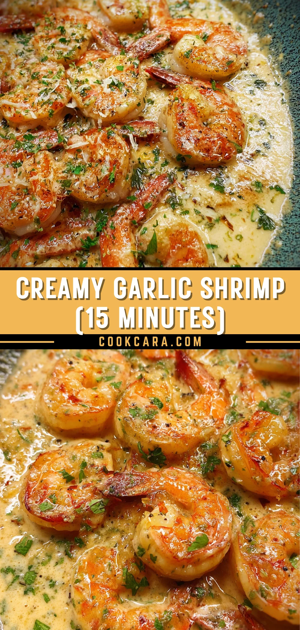 Creamy Garlic Shrimp (15 Minutes) 19 Pinterest Hidden Image