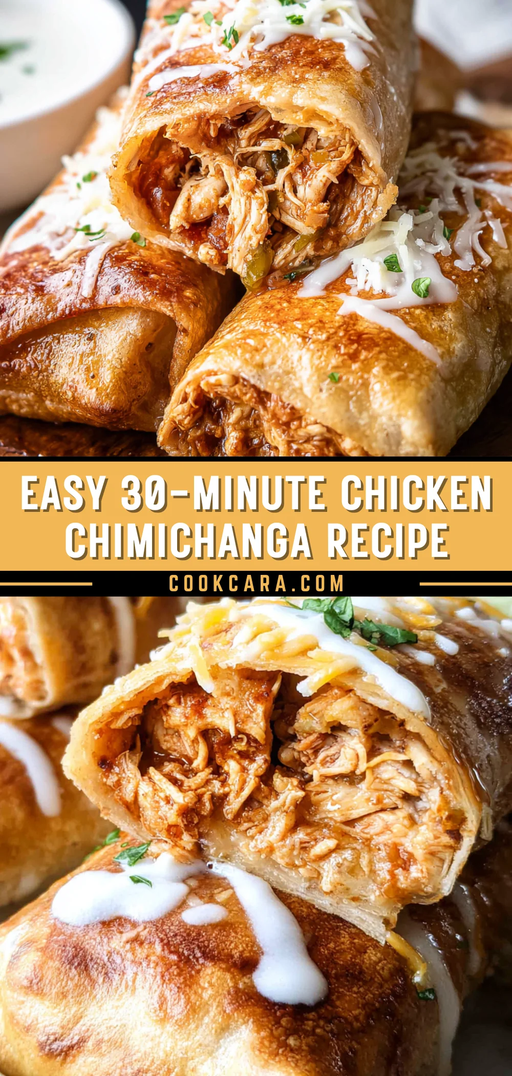 Easy 30-Minute Chicken Chimichanga Recipe 19 Pinterest Hidden Image