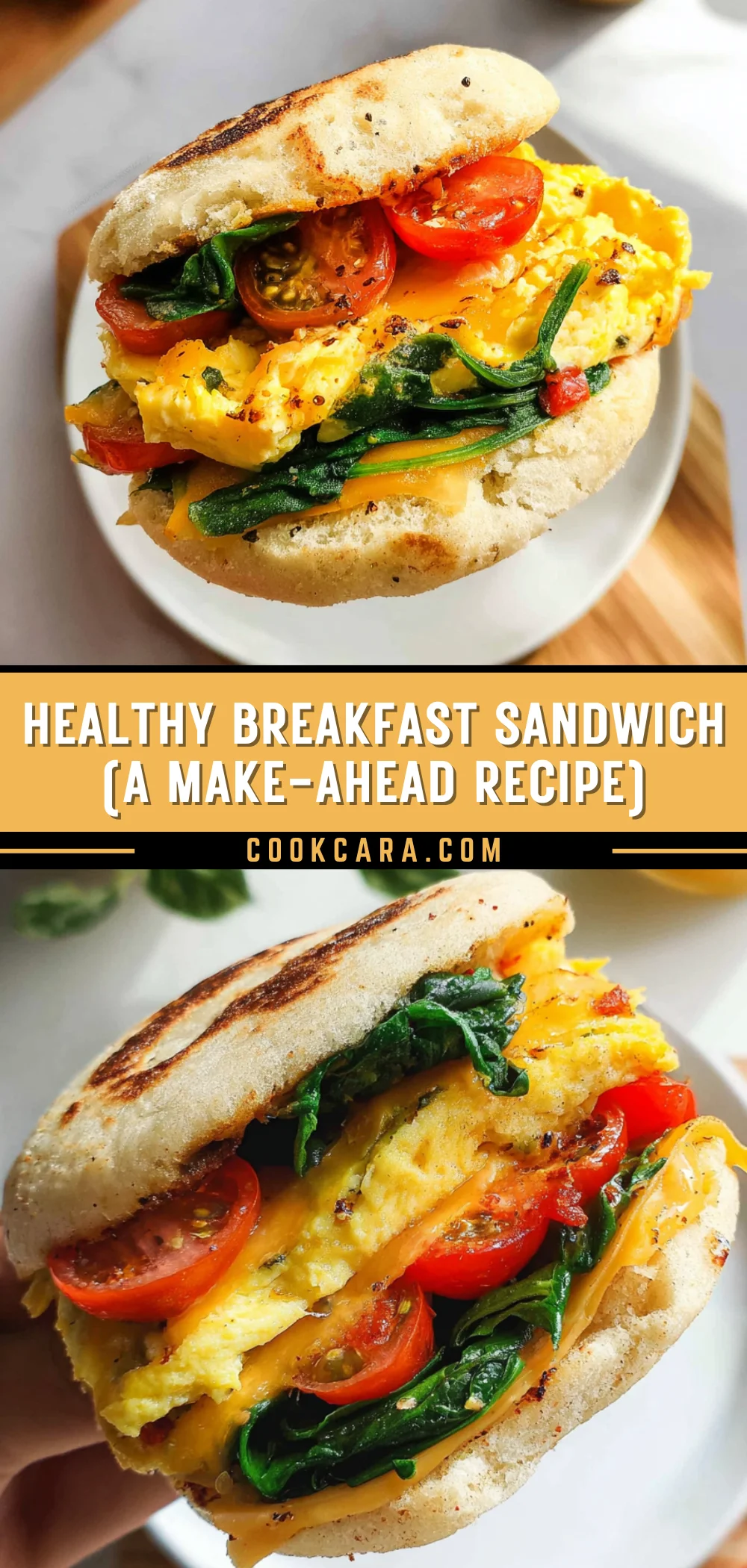 Healthy Breakfast Sandwich (A make-ahead recipe) 17 Pinterest Hidden Image